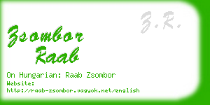 zsombor raab business card